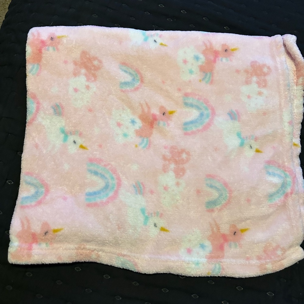 Pink Unicorn Kids Blanket